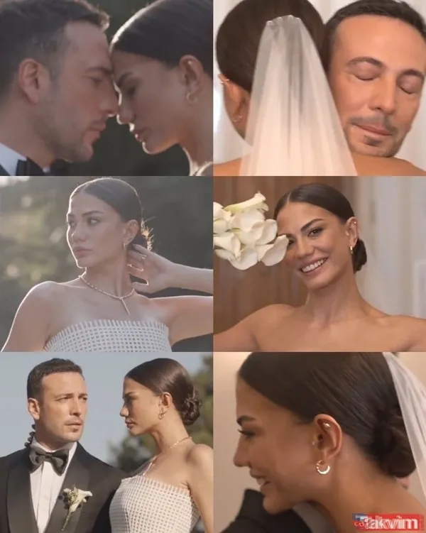 Oğuzhan Koç’la evlenen Demet Özdemir'in gelinliğine halı kaydırmaz benzetmesi - 11