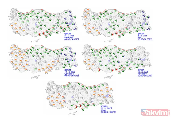 Soğuk dalga güçleniyor! Sarı kodlu kar ve fırtına alarmı verildi! İstanbul buz kesecek - 8
