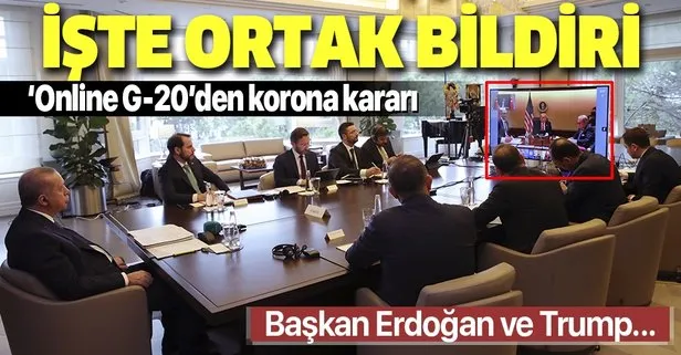 Son dakika: Başkan Erdoğan, video konferansla G20 Liderler Zirvesi’ne katıldı