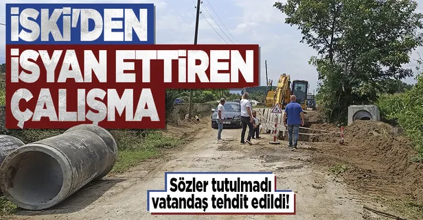 İSKİ'den Düzce'de isyan ettiren çalışma! Verdiği sözü tutmayan İSKİ muhtarları tehdit etti