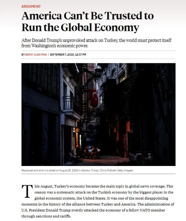 Son dakika: Hazine ve Maliye Bakanı Berat Albayrak, Foreign Policy için makale yazdı-1