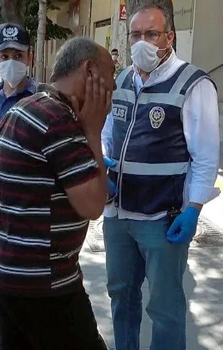 Konya'da maskesiz yakalanan kişi ceza kesilince kendisini tokatladı