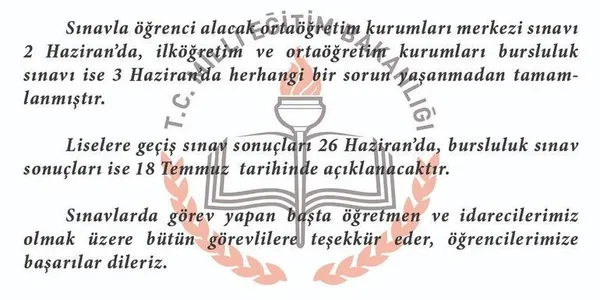 Son dakika: LGS sonuçları açıklandı mı? MEB Tercih işlemleri ne zaman yapılacak?-2