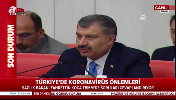Sağlık Bakanı Fahrettin Koca'dan Aytaç Yalman açıklaması: Koronavirüsten hayatını kaybeden vaka sayımız 3 oldu