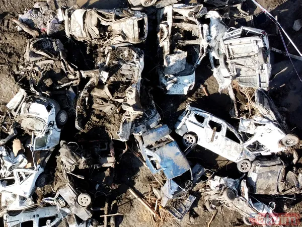 Sel felaketinin yaşandığı Kastamonu Bozkurt'ta çalışmalar sürüyor! Göktürk-1 Keşif Uydusu bölgeyi görüntüledi - 28