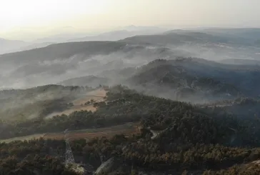 Son dakika: Çanakkale yangınında küle dönene alanlar böyle görüntülendi