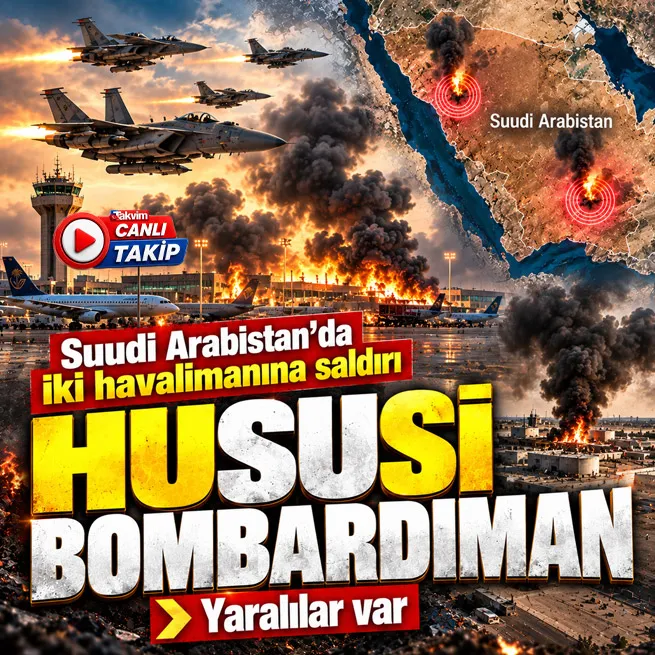 Suudi Arabistanda iki havalimanına saldırı! Husiler üstlendi