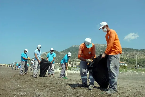 Petrol atıklarının vurduğu Samandağ sahili temizlendi! Hatay Valisi Doğan'dan ilk açıklama-4