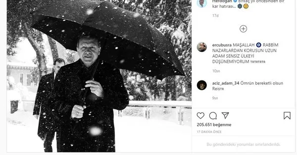 baskan recep tayyip erdogan paylasim