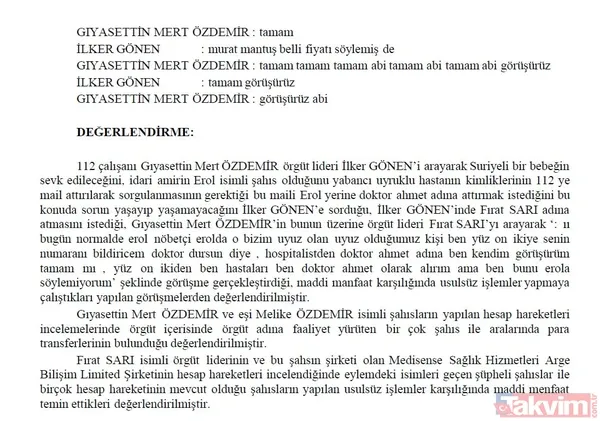 Takvim iddianameye ulaştı: İşte Yenidoğan çetesinin skandalları! Nasıl tezgah kurdular? Örgüt şeması ve gizli yazışmalar: Başımız belada - 28