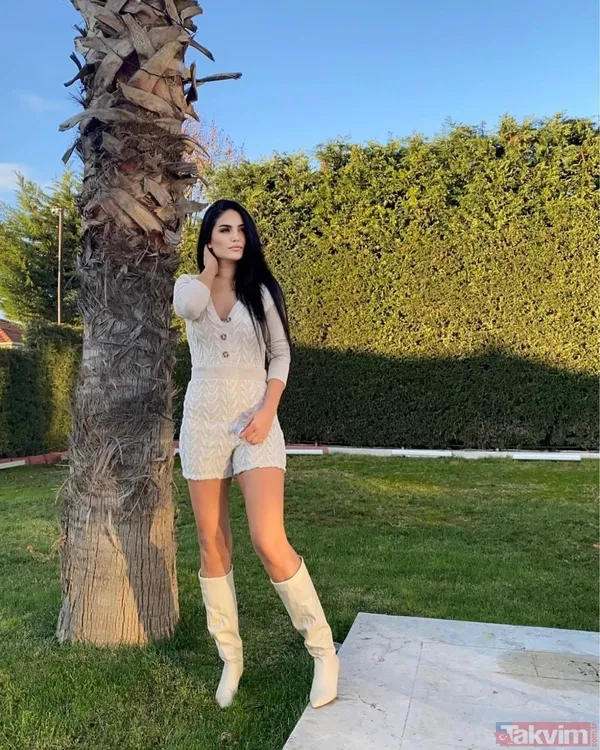 Berdan Mardini'nin eski eşine bakın! Fatoş Yelliler leopar desenli ip askılısıyla öpücük dağıttı! Frikik verince... - 8