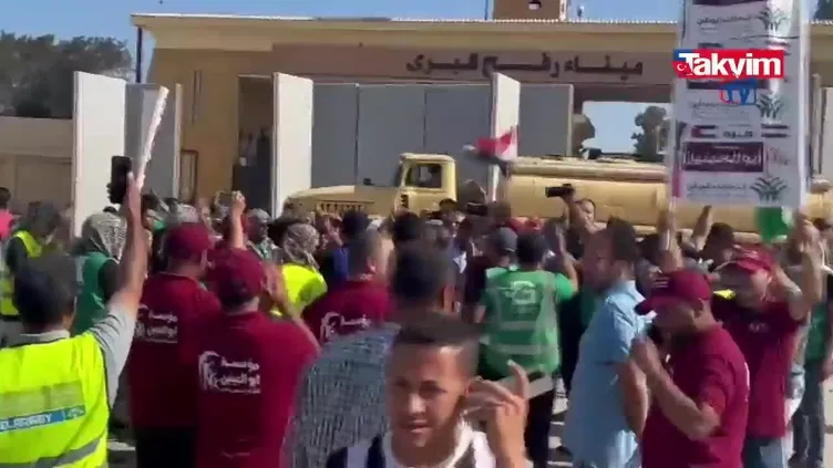 İsrail katliamlarının gölgesinde Refah Kapısı günler sonra açıldı! Dünyanın gözü Gazze'de... İnsani yardım başladı