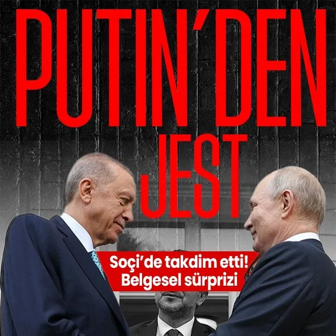 Putin, Başkan Recep Tayyip Erdoğanı anlatan belgeseli kendisine takdim etti