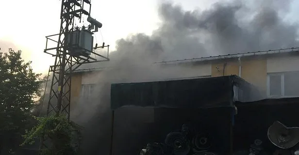 İstanbul Başakşehir’de fabrika yangını!