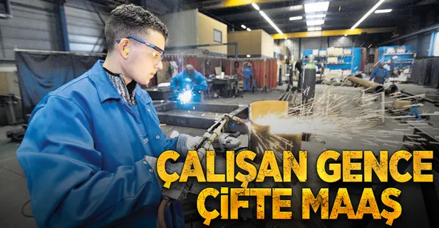 Çalışan gence çifte maaş