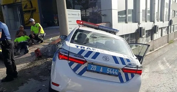 Ekip otosu ile otomobil çarpıştı