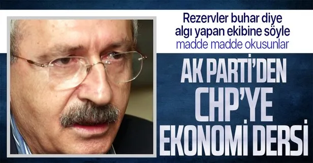 AK Parti Genel Başkan Yardımcısı Nurettin Canikli’den CHP’nin Merkez Bankası yalanlarına karşı ekonomi dersi