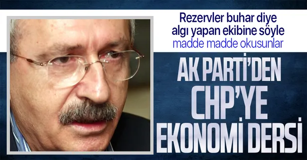 AK Parti Genel Başkan Yardımcısı Nurettin Canikli'den CHP'nin Merkez Bankası yalanlarına karşı ekonomi dersi