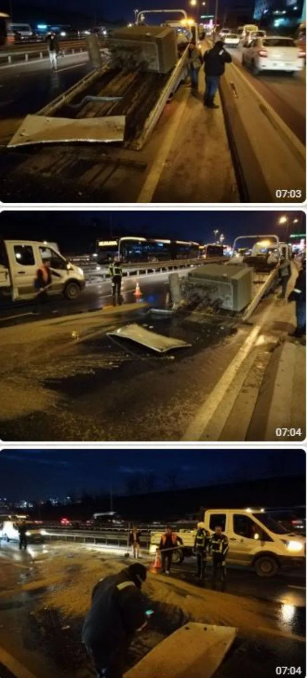 İstanbul trafiğini kilitleyen kaza!-1