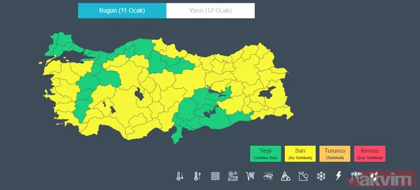 Meteoroloji uyardı: 51 il için şiddetli yağış ve fırtına alarmı! İstanbul’da kar zeminde tutacak - 4