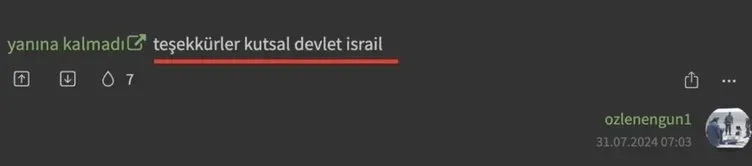 Lağım çukuru Ekşi Sözlük yine iş başında! Hamas Lideri Haniye suikastı üzerinden Türkiye'yi hedef aldılar: Bugün İran’a bomba atan yarın Külliye’ye atar-4