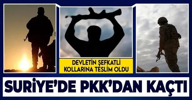 Terör örgütü PKK’dan kaçan 1 terörist, devletin şefkatli kollarına teslim oldu