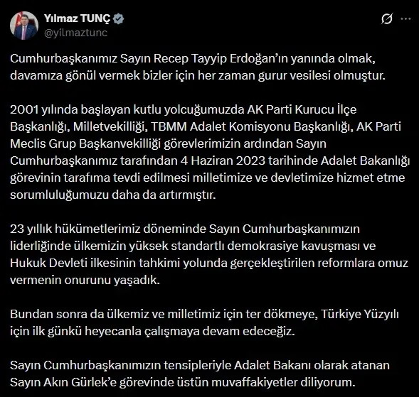 Kabine'de görev değişimi! Akın Gürlek Adalet Bakanı | Mustafa Çiftçi İçişleri Bakanı oldu-6