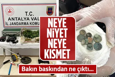 Antalya Manavgat'ta uyuşturucu ticareti şüphesi ile baskın yapılan evde çıkanlar şaşırttı.