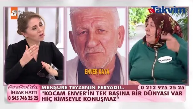 Esra Erol’da Menşure Teyze’nin feryadı!