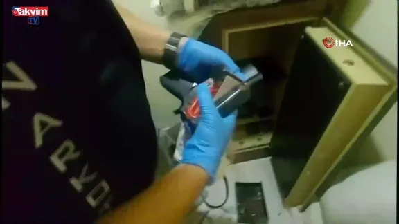 Aksu’da suç yuvasına baskın 9 gözaltı