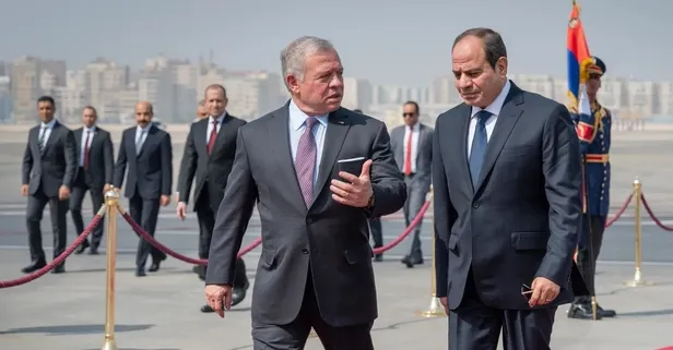 Sisi ve Kral Abdullah "mutabık kaldık" diyerek duyurdu! Filistinliler yerinden edilmemeli
