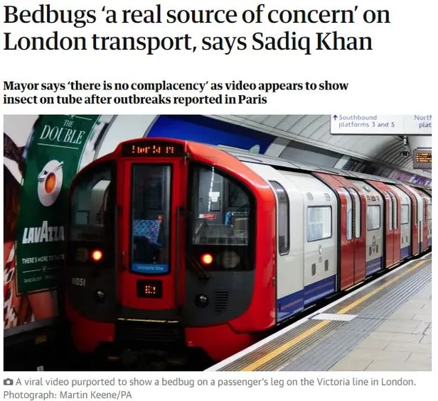 Paris’i saran tahtakurusu istilası Atina’dan sonra Londra’ya da sıçradı: Victoria metrosunda böcek alarmı-1