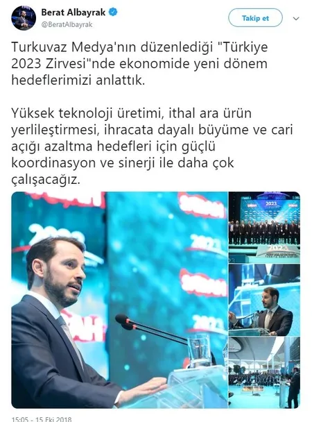 Bakan Berat Albayrak Türkiye 2023 Zirvesi'nde konuştu-5