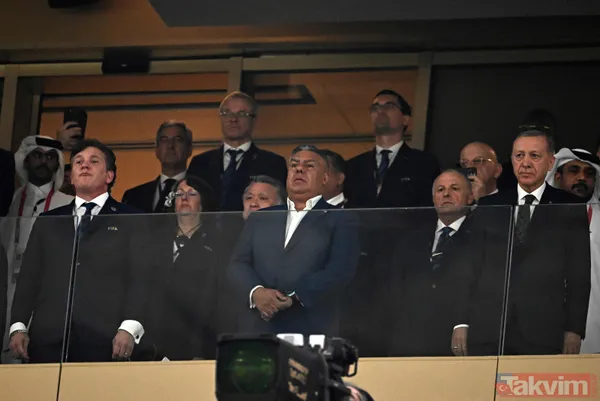 Başkan Recep Tayyip Erdoğan Katar'da dev finali takip etti! Al Sani ile görüştü - 14