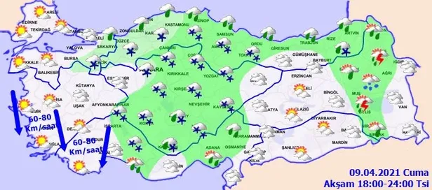 HAVA DURUMU | Meteorolojiden yoğun kar ve zirai don uyarısı! 9 Nisan İstanbul'da bugün hava nasıl olacak?-5