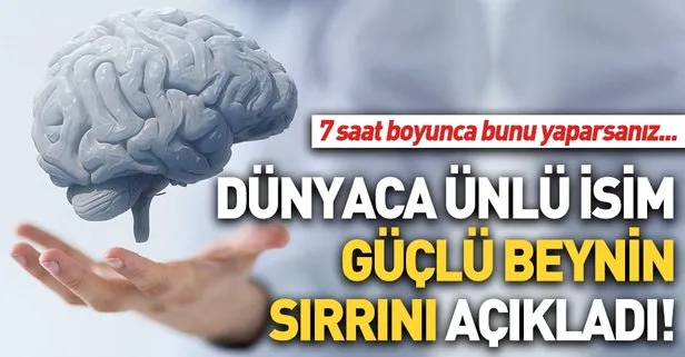 Beslenme uzmanı Dr. Davıd Perlmutter, güçlü beynin sırrını açıkladı