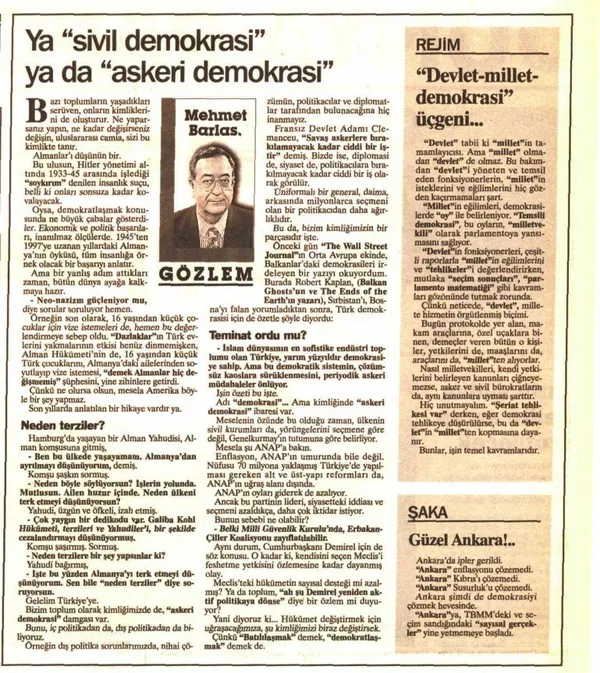 Son dakika: Duayen gazeteci Mehmet Barlas'ın vesayet odaklarına ve milli irade düşmanlarına karşı kaleme aldığı yazılar-3