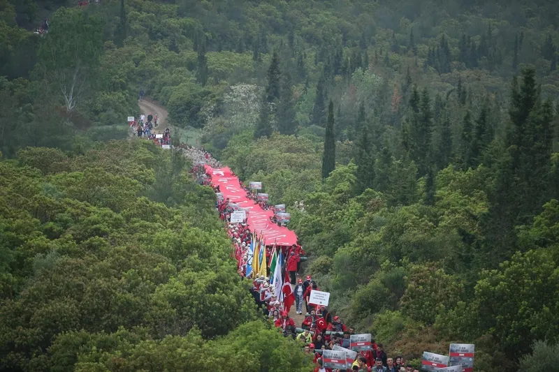 1714024909276.jpeg Çanakkale Kara Savaşları'nın 109. yılı | 57. Alay Vefa Yürüyüşü-6