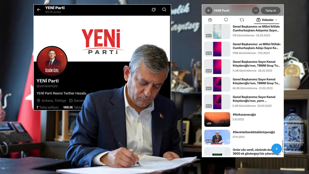 Yeni Parti CHP'nin sosyal medya hesabını değiştirdi!