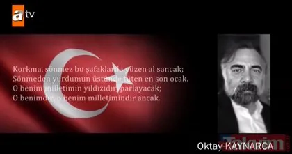 ATV dizilerinin yıldız oyuncuları İstiklal Marşı’nı okudu!