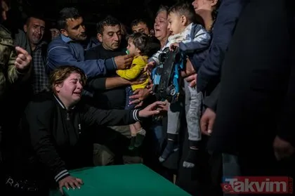 Azerbaycan’da yürekleri dağlayan cenaze! 1,5 yaşındaki ikizler tabutun başında...