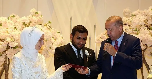 Başkan Erdoğan nikah şahitliği yaptı