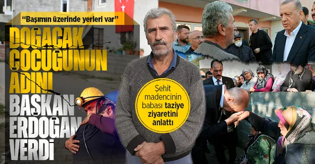 Patlamada hayatını kaybeden madenci Selçuk Ayvaz'ın doğacak çocuğunun ismini Başkan Erdoğan verdi!