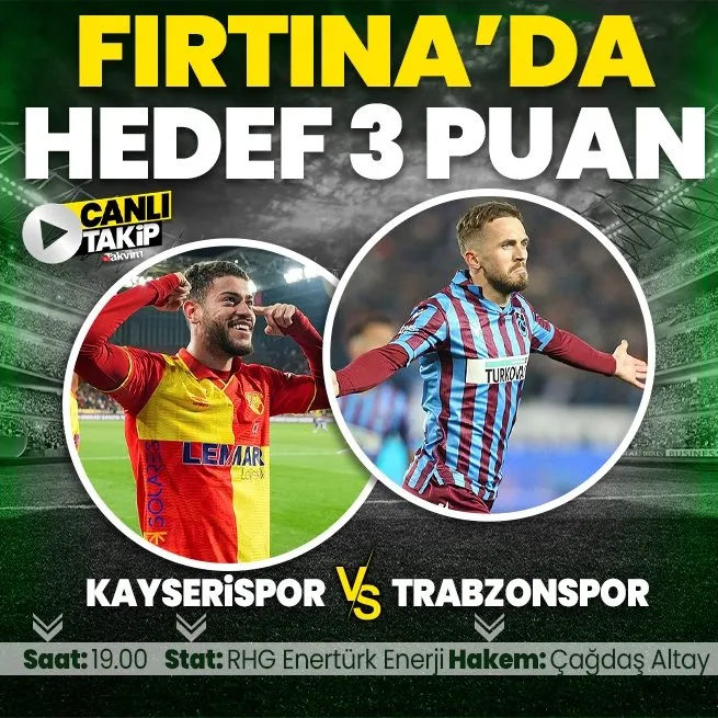 Kayserispor-Trabzonspor | CANLI ANLATIM