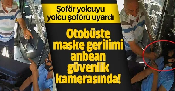 Son dakika: Bursa’da maske tartışması güvenlik kamerasında: Şoför yolcuyu, yolcu şoförü uyardı