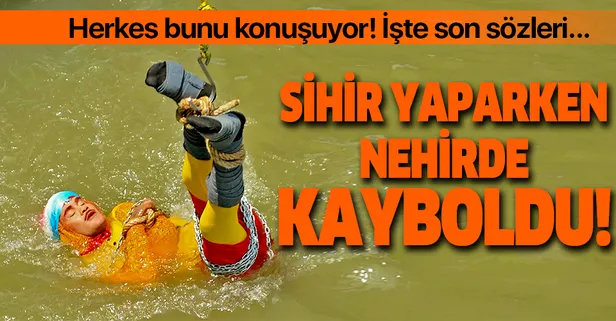 Hindistan'da bir sihirbaz nehirde kayboldu
