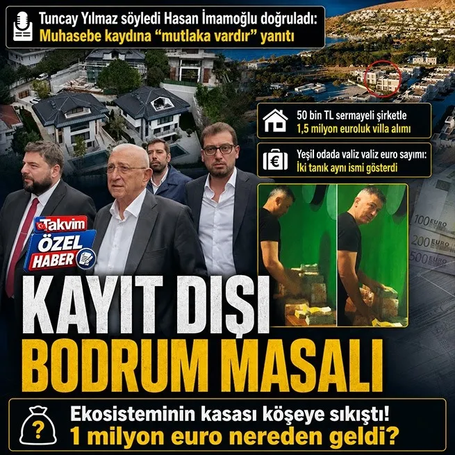 1 milyon euro elden! Ekosistemin kasası Tuncay Yılmaz açıkladı, Hasan İmamoğlu doğruladı: Muhasebe kaydı sorusuna mutlaka vardır yanıtı
