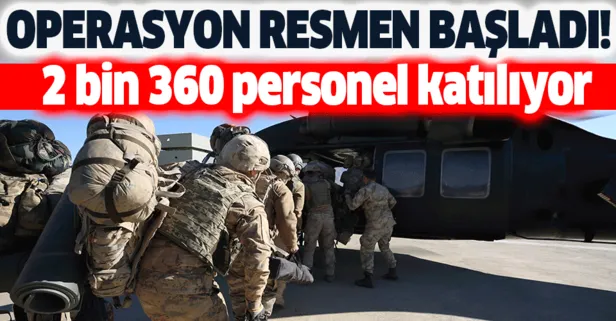 Son dakika: 2360 personelle Kıran-6 operasyonu başlatıldı