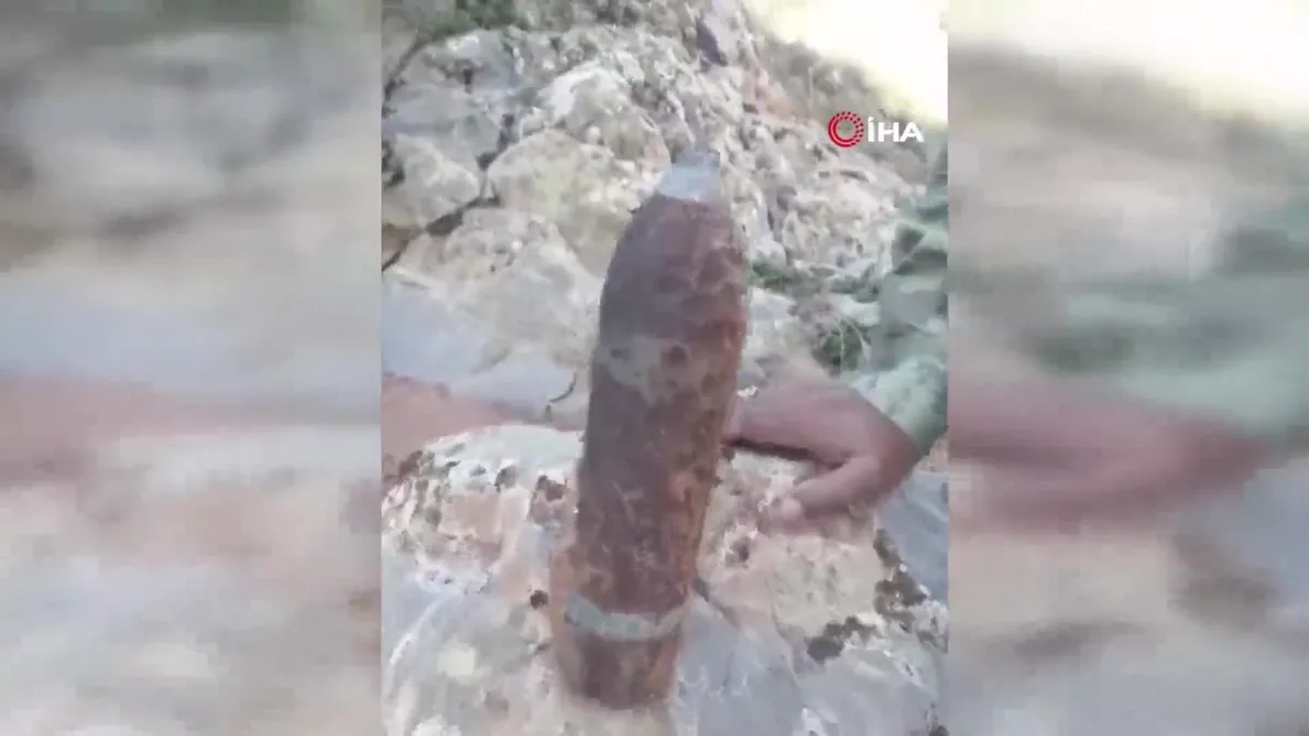 Ankara'da patlamamış top mermisi bulundu!