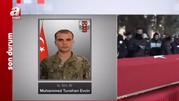 Şehit Sözleşmeli Er Muhammed Tunahan Evcin’e veda
